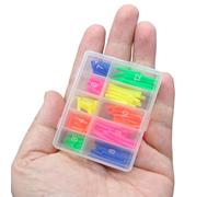 Tubes de Hameçons Colorés | Tube coloré Stable et Portable avec boîte de Rangement,Set d'Aiguilles pour Appât de Pêche - pour pêche à la dandinette, à la traîne, au Lancer en rivière, lac,