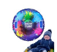 Tubes de luge gonflables pour snowboard - Avec poignées pour la luge - Luge à lacets pour luge - Brille d'hiver pour enfants, adultes, familles
