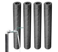Tubes de mousse noirs pour l'isolation - mousse isolante multifonction 4 pièces | Couvercle De Tuyau De Railing En Cuivre Poignée D'été D'hiver
