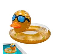 Tubes de piscine pour adultes | Bouée flottante en forme de donut | Anneau de canard gonflable avec paillettes | Pour , adultes, adolescents, filles, , , fête, rivière et