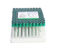 Tubes De Prélèvement Sanguin, 3/5/10 Ml, 100 Pièces/Paquet, Tubes De Prélèvement Sanguin Jetables En Plastique, Tubes D'héparine De Lithium, Pour Laboratoires Et Salles De Recherche,10ml