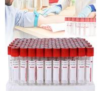 Tubes de prélèvement sanguin jetables sous vide avec bouchons à vis pour prélèvement d'échantillons de laboratoire