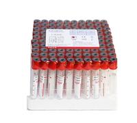 Tubes De Prélèvement Sanguin Sous Vide, 3/5/10 Ml, 100 Pièces/Paquet, Tubes De Prélèvement Sanguin En Plastique Jetables, Tubes Rouges Sans Additifs, Pour Laboratoires,10ml