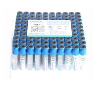 Tubes de prélèvement sanguin sous vide, tubes de prélèvement sanguin de laboratoire 3/5/10 ml, 1 paquet de 100, tubes de prélèvement sanguin en plastique jetables, tubes de citrate de sodium(10ml)