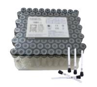 Tubes De Prélèvement Sanguin Vacutainer,Citrate De Sodium 1:4,2Ml,Usage Unique,Plastique PET,Prélèvement Sanguin Par Pression Négative,100Pcs,Test De Vitesse De Sédimentation Des Érythrocytes