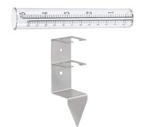 Tubes de rechange pour mesure de la pluie d'extérieur avec marquage à double échelle et bracelet pour le suivi des données météorologiques faciles à transporter avec marquage en pouces