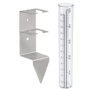 Tubes de rechange pour mesure de la pluie extérieure avec marquage à double échelle et bracelet pour le suivi des données météorologiques Tubes de rechange pour mesure de la pluie extérieure