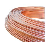 Tubes de réfrigération, tubes capillaires en cuivre souple T2 for climatisation, diamètre extérieur 2-10 mm, épaisseur de paroi 0,5-1,5 mm, différentes tailles(5 meters 4x0.5mm)