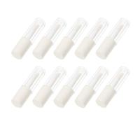 Tubes de Rouge à Lèvres en Plastique 1,2ml, Lot de 10, Blancs | Léger, Portable, Couvercle Anti-fuite, pour DIY Extérieur, Débutants, Rangement Facile