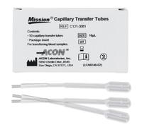 Tubes de transfert capillaire pour hémoglobinomètre Mission (boite de 50)