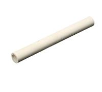 Tubes d'isolation en céramique de 2 pièces, longueur 220/400/300mm, Tube en céramique à haute résistance et à haute teneur en alumine, tuyaux de combustion d'alumine(220MM*12MM*8MM)