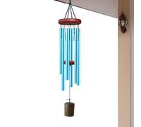 Tubes en aluminium pour carillons éoliens - 66 cm - Atmosphère zen - Carillon éolien en tubes d'aluminium - Décoration rétro - Carillon éolien pour l'extérieur, jardin, balcon, terrasse, cour
