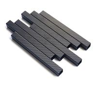 Tubes en fibre de carbone, Tube carré en fibre de carbone 3K, sergé mat, plusieurs tailles, longueur 500 mm, diamètre extérieur 10 mm à 30 mm(22x22x20x500mm 1pcs)