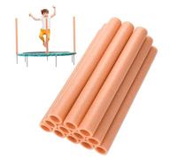 Tubes en Mousse 12 pièces, Housse de poteaux de lit de Saut Souple, Manches de Protection Longues de 15.75 Pouces, Tube en Mousse Orange, Remplacement de poteaux de Trampoline
