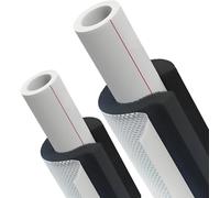 Tubes en Mousse D'isolation de Tuyau Papier D'aluminium Isolation De Tuyau Anti-Gel Et Calorifuge, Adapté Tube Isolant Du Climatiseur, l'isolation Antigel des Tuyaux Extérieurs(34mmx30mmx95cm)