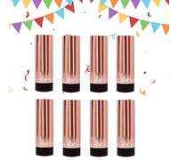 Tubes en Papier | 8 Pièces Fournitures de Fête | Tubes Confettis d'Anniversaire - pour Événements Fêtes Noël Anniversaires Mariages Nouvel An Diplômations