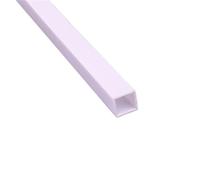 Tubes en plastique ABS Tiges en styrène ABS blanches de 50cm Long, Tubes creux carrés plastique, tiges carrées 3 4 5 6 8 10mm for modèles construction 20 pièces(4x4mm)