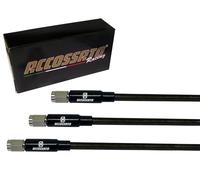 Tubes en tresse Accossato noir carbone pour Mini Verto, nombre de tubes : 3