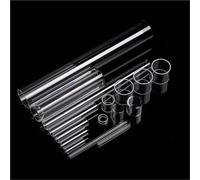Tubes en verre de quartz de silice fondue résistants à la chaleur(50mmx4mmx450mm)