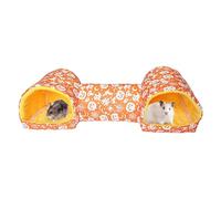 Tubes et tunnels pour petits animaux | Jouets pour cage d'Halloween qui sont et lavables | Tunnels pour chinchillas, lit pour dormir et cachette - pour animaux tels que hérissons, lapins et écureuils