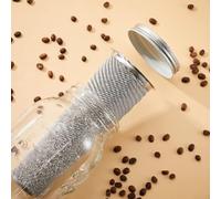 Tubes filtrants à café 8 x 15 cm et 8 x 21 cm pour thé glacé et infusion froide, compatibles avec bocaux à large ouverture, infuseur à thé réutilisable pour pot de 1,8 l (petit (8 cm x 15 cm)