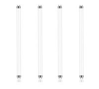 Tubes Fluorescents 16W, 464mm, T4 Blanc Froid 3500K, Base G5, Faible Consommation D'énergie, éclairage D'urgence à économie D'énergie, Convient Pour Cuisine, Salle De Bain, Armoire, Garage,4pcs,16W