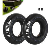 Tubes Intérieurs de Remplacement 4,10/3,50-4", 2 Paquets de Tubes Robustes 4,10 3,50-4 Avec Tige de Valve Courbée TR-87 Pour Tondeuse à Gazon, Brouettes, Diables, Chariots 4", Tracteurs, Chariots de G