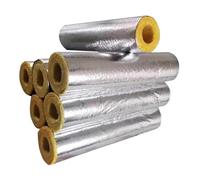 Tubes isolants en mousse pré-découpés, auto-adhésifs, for la conservation de la chaleur, manchons isolants for conduites d'eau, gaines en aluminium(ID4"xT1.18")