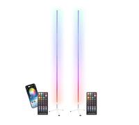 Tubes lumineux RGB sur Pieds 1m IBIZA LIGHT MAGIC-COLOR-STICK-1.0BK 7 couleurs finition Noir - Lot de 2 inclus