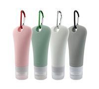 Tubes portables compressibles anti-fuite, ensemble de bouteilles de voyage en silicone, tubes portables compressibles anti-fuite, contenants toilette taille voyage pour un usage quotidien à la