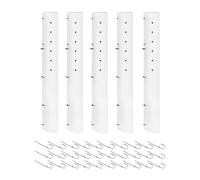 Tubes Pour Jeunes Arbres 5 Pièces Fendues Aérées Avec Attaches Reclipsables
