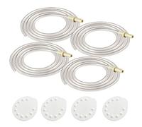 Tubes pour Medela Pompe en style Advanced tire-lait Commercialisés après juillet 2006 Plus 4 Membranes en vente au détail Lot. Remplace Medela Tube # 8007212, 8007156 & 87212. sans BPA. Fabriqué par Maymom (deux Packs Total 4 tubes et 4 Membranes)