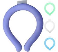 Tubes rafraîchissants pour le cou et le visage, anneau de glace réutilisable, sac froid mains libres, pour extérieur chaud, jusqu'à 27 °C.