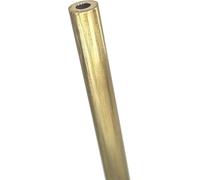 Tubes ronds en laiton, modélisme, 1 pièce, diamètre extérieur 4,5 mm, tube rond en laiton creux droit, longueur totale 500 mm, industriel (doré)(4.5mmx4mmx500mm)