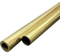 Tubes ronds en laiton, modélisme 2 pièces H62 tube de récipient de conduit long en laiton tube creux traversant métal industriel (or) 1,3 mm x 0,9 mm épaisseur de paroi 0,2 mm Longueur : 500 mm