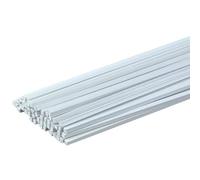 Tubes ronds en plastique ABS, Tige Carrée en Plastique ABS Blanc 6mm x 50cm Paquet de 50(50pcs)