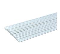 Tubes ronds en plastique ABS Tuyau en plastique rond ABS 3 mm x 50 cm blanc(50pcs)