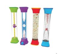 Learning Resources Tubes Sensoriels à Manipuler, Jouet Sensoriel Apaisant, Activités de Calme et Gestion des Émotions, Lot de 4 Tubes de Relaxation, À Partir de 3 Ans