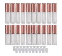 Tubes vides de recharge, 20 pièces, conteneurs pour bricolage, baume/cosmétique (rose), Base de brillant à lèvres