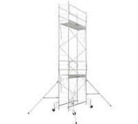Tubesca - Echafaudage roulant en acier 2 planchers 186x54 cm Hauteur d'accès 6,8 m - JUNIO G
