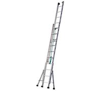 Tubesca - Echelle coulisse à corde en Alu 2x18 échelons accès 10,04 m max. - PLATINIUM 300