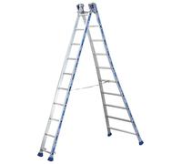Tubesca-Comabi Échelle transformable PLATINIUM 2 plans 12+12 échelons Hauteur d'accès maxi 6,90 m