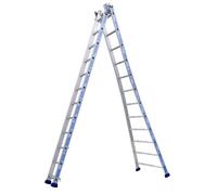 Tubesca-Comabi Échelle transformable PLATINIUM 2 plans 12+12 échelons Hauteur d'accès maxi 6,90 m