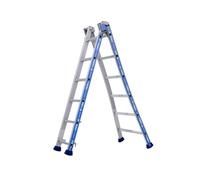 Tubesca - Echelle transformable 2 plans 2x6 échelons Ht d'accès maxi 3,82m - Platinium TUBESCA COMABI