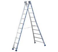 Tubesca - Echelle transformable 2 plans 6+6 échelons Haut. d'accès maxi 3,82m - PLATINIUM