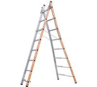 - Echelle transformable Alu 2x8 échelons Haut. accès 4,7m - PRONOR TUBESCA COMABI