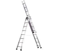 Tubesca - Echelle transformable en Aluminium 3x12 Haut. 7M96 - PRONOR 3 Plans Tubesca Comabi