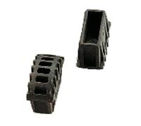 TUBESCA- Sabots caoutchouc pour échelles - montant 66 x 22 mm à aile - 1 paire