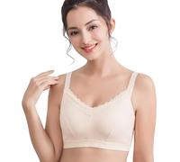 TUBETOP Soutien-Gorge Brillant pour Mastectomie avec Poche Spéciale sous-vêtements sans Armature Soutien Renforcer La Confiance Flesh-80B