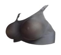 TUBETOP Travesti Crossdressing Sein Artificiel Soutien-Gorge Paquet sous-vêtements Faux Seins Faux Poitrine Soutien-Gorge Spécial Coussin De Poitrine Black-B